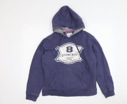 Stone Bay Women's Blue Hoodie, Size 12, Cotton Blend