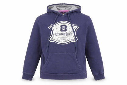 Stone Bay Women's Blue Hoodie, Size 12, Cotton Blend