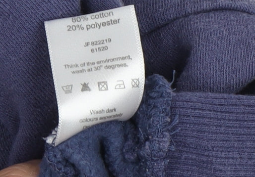 Stone Bay Women's Blue Hoodie, Size 12, Cotton Blend