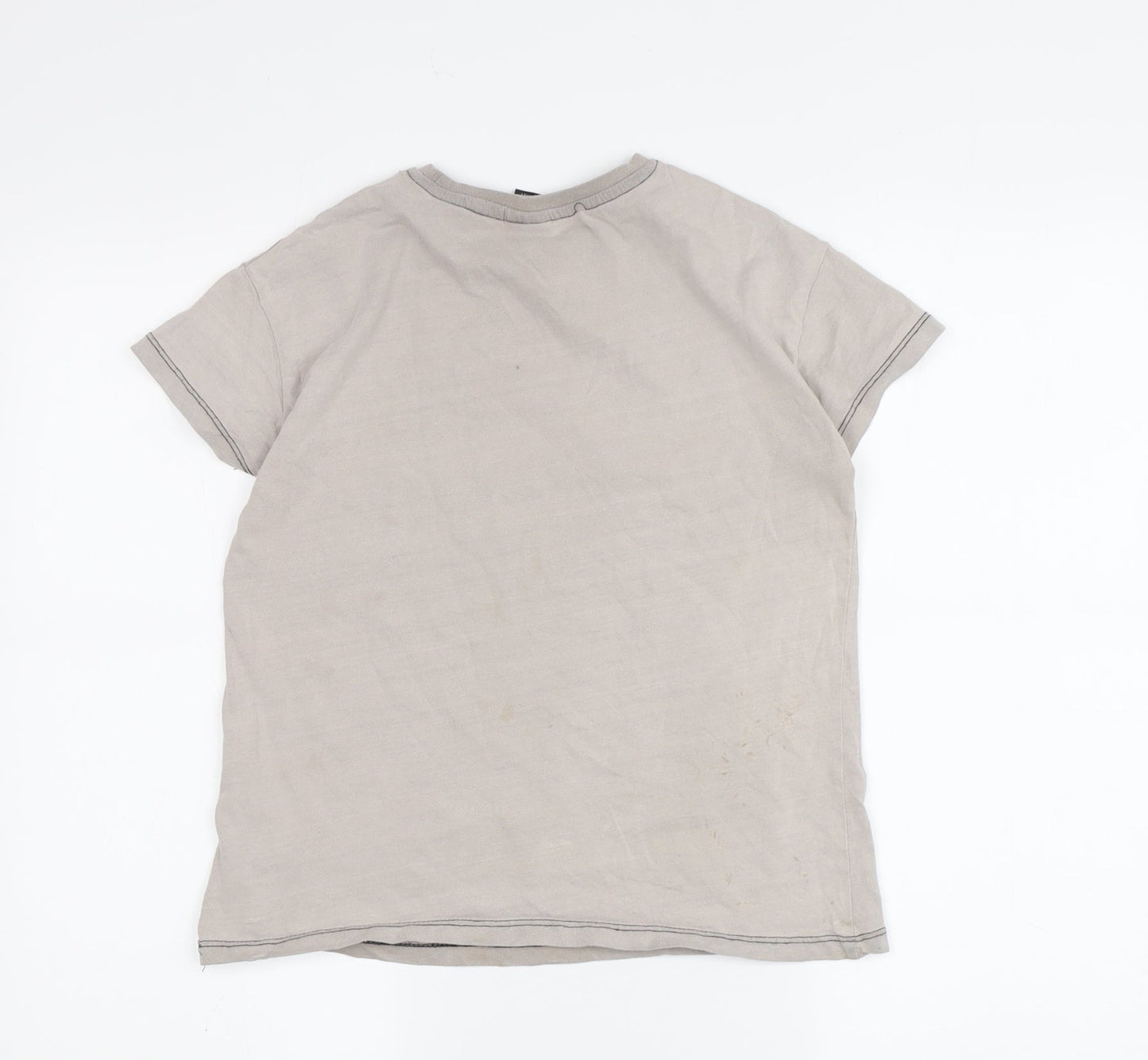 Disney Girls Grey Mickey Mouse T-Shirt - 7-8 Years Cartoon
