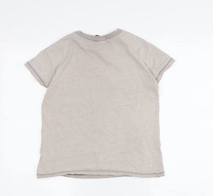 Disney Girls Grey Mickey Mouse T-Shirt - 7-8 Years Cartoon