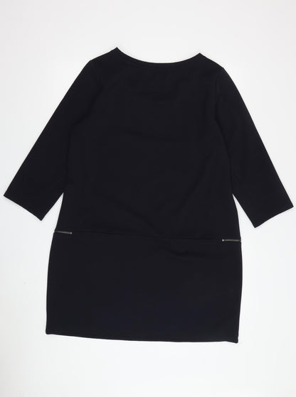 Next Women's Black Bodycon Dress, Knee-Length, Size 12