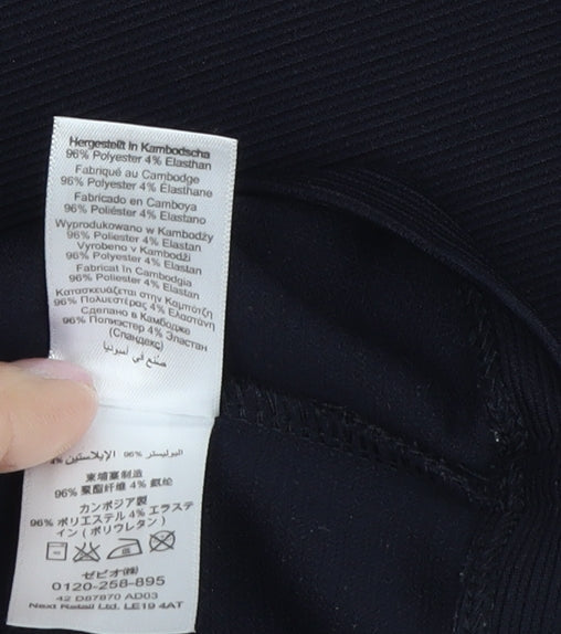 Next Women's Black Bodycon Dress, Knee-Length, Size 12