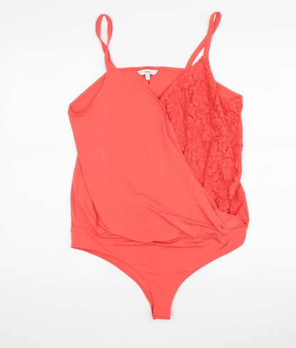Next Women’s Pink Lace Bodysuit - Size 16