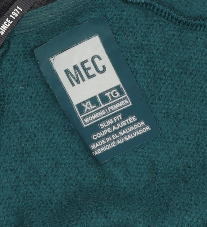 MEC Women's Green XL Slim Fleece Jacket