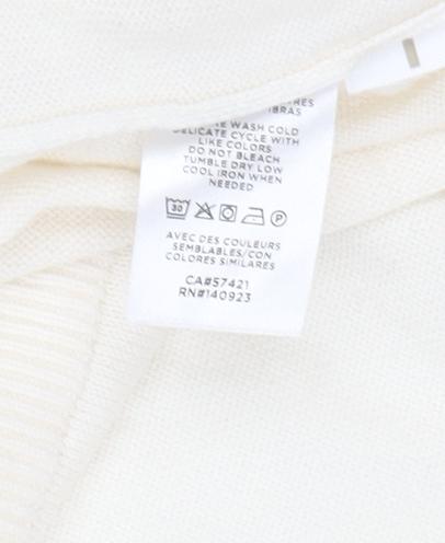 LOU & GREY Ivory Sleeveless Knit Vest L Women's Casual