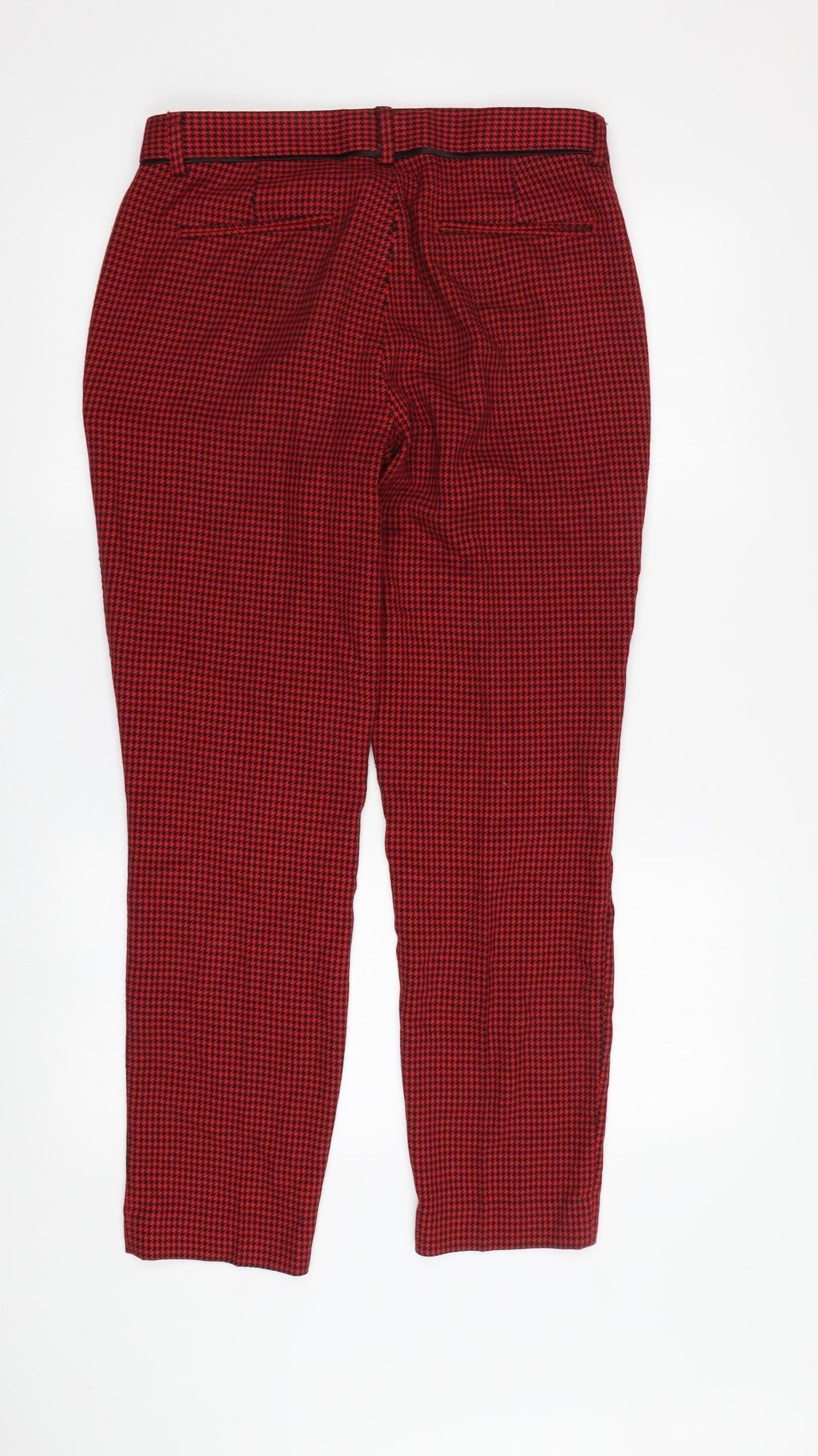 Topman Men's Red Straight Trousers 30W 30L