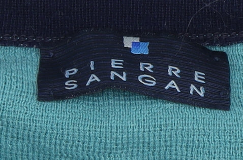 Pierre Sangan Men's Green Geometric 2XL Pullover Jumper