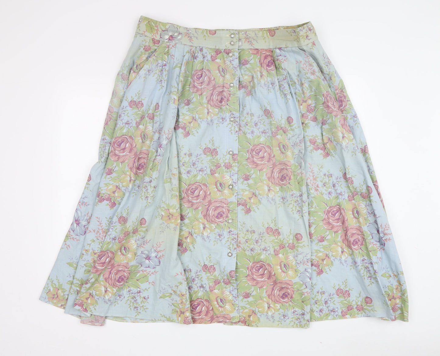 Womens UK Size 18 St Michael A-Line Canvas Skirt