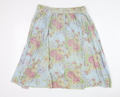 Womens UK Size 18 St Michael A-Line Canvas Skirt