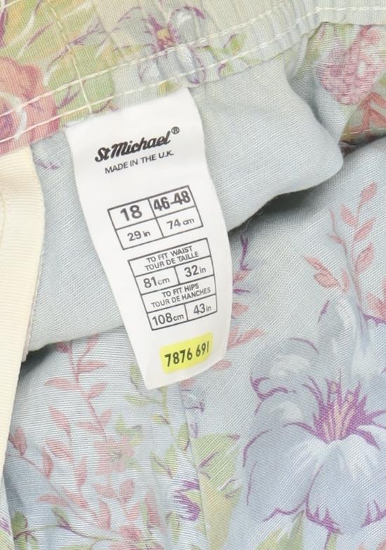 Womens UK Size 18 St Michael A-Line Canvas Skirt