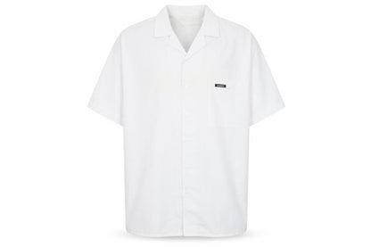 Lonsdale Men's White Medium Button-Up Summer Shirt