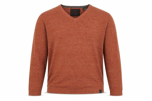 Original Vintage Men's Red M Pullover V-Neck Jumper