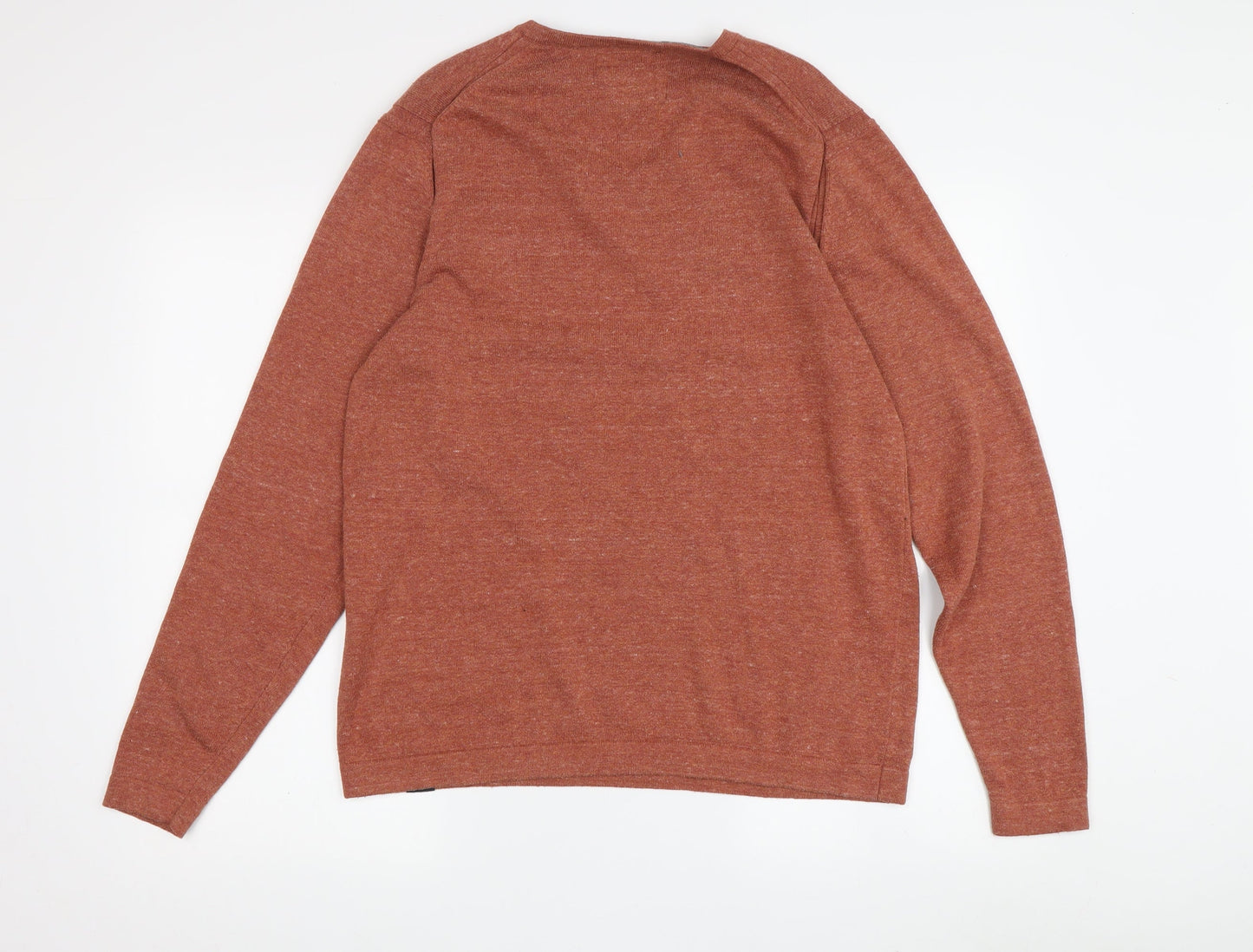 Original Vintage Men's Red M Pullover V-Neck Jumper