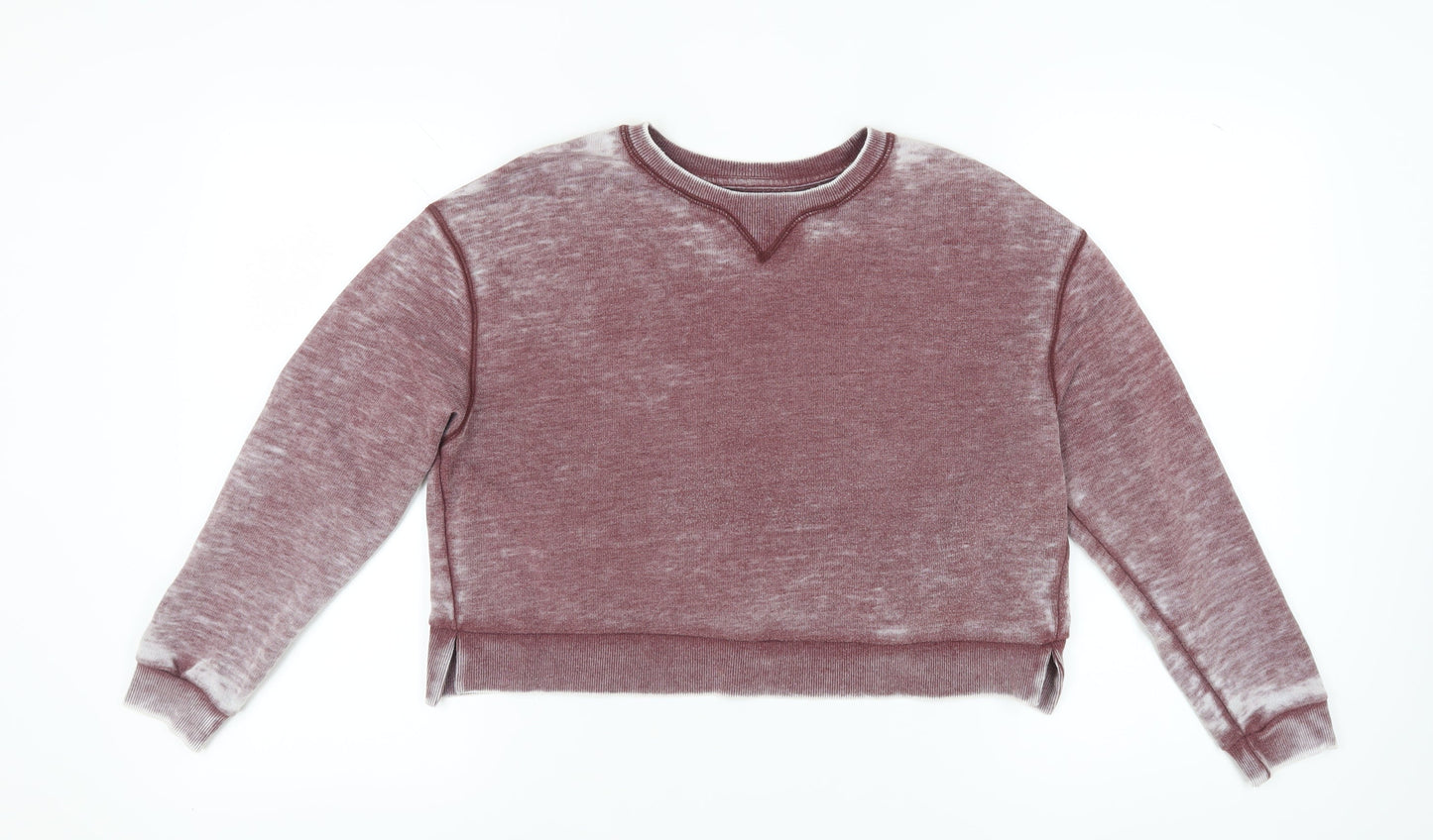 Teens UK Size M Pull & Bear Red Pullover Sweatshirt