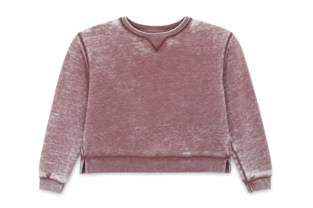 Teens UK Size M Pull & Bear Red Pullover Sweatshirt