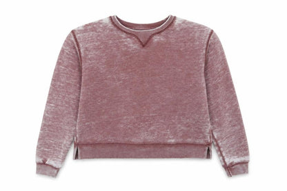 Teens UK Size M Pull & Bear Red Pullover Sweatshirt