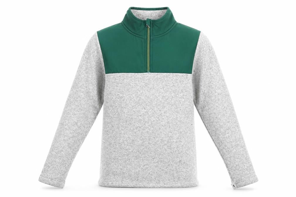 Front view of Mountain Warehouse boys’ colourblock pullover sweatshirt, size 11-12