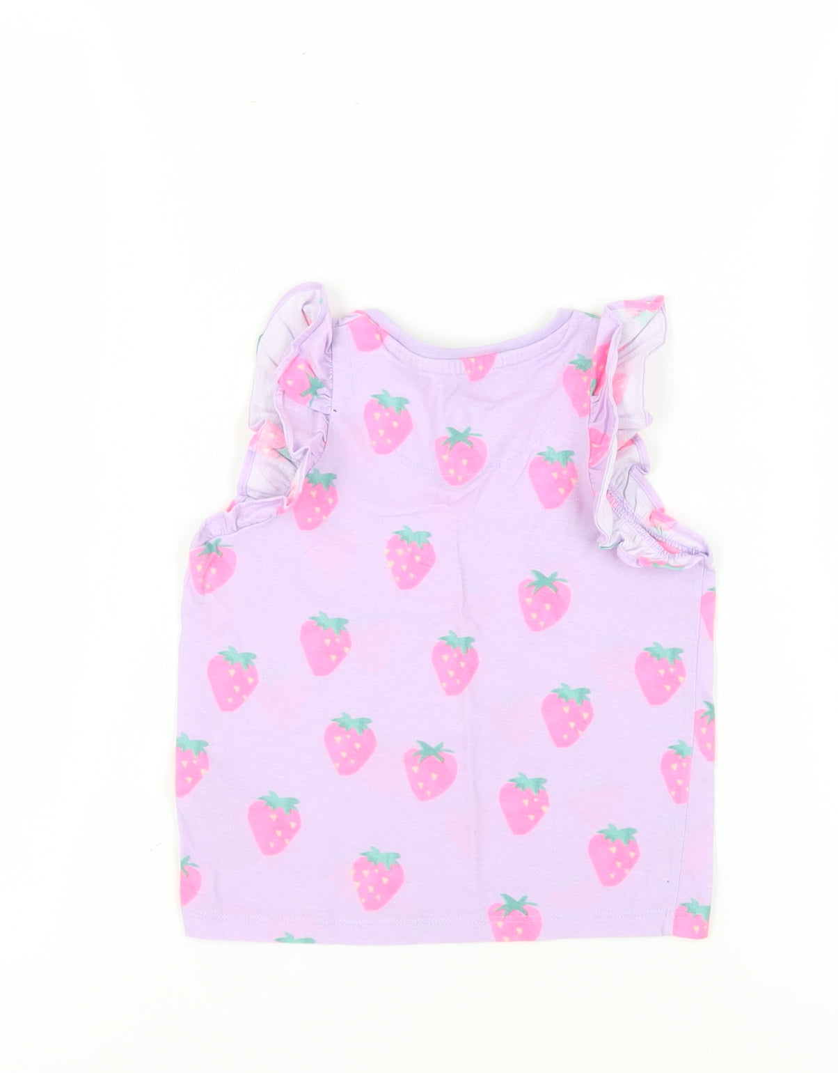 Marks and Spencer Girls' Purple Fruit Print Tank, Size 3-4
