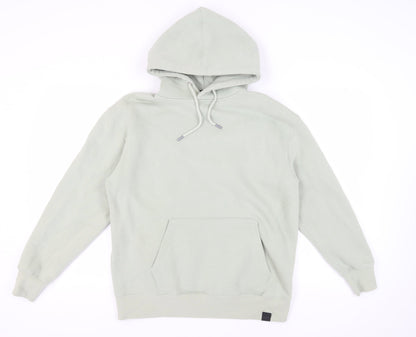 Mens UK Size S Pull&Bear Green Pullover Hoodie