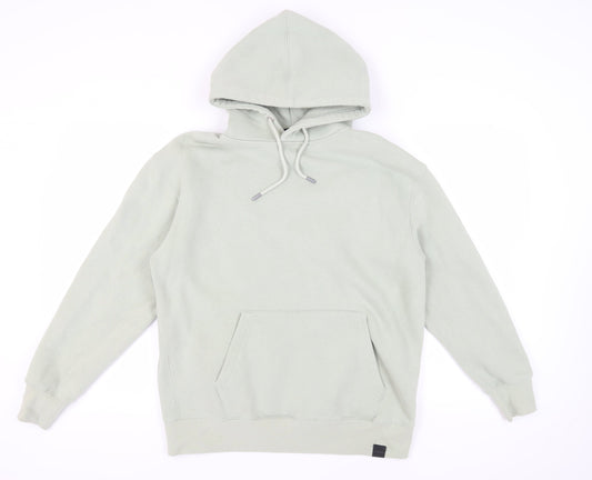Mens UK Size S Pull&Bear Green Pullover Hoodie