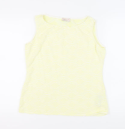 Womens UK Size 14 Marks and Spencer Yellow Basic Tank
