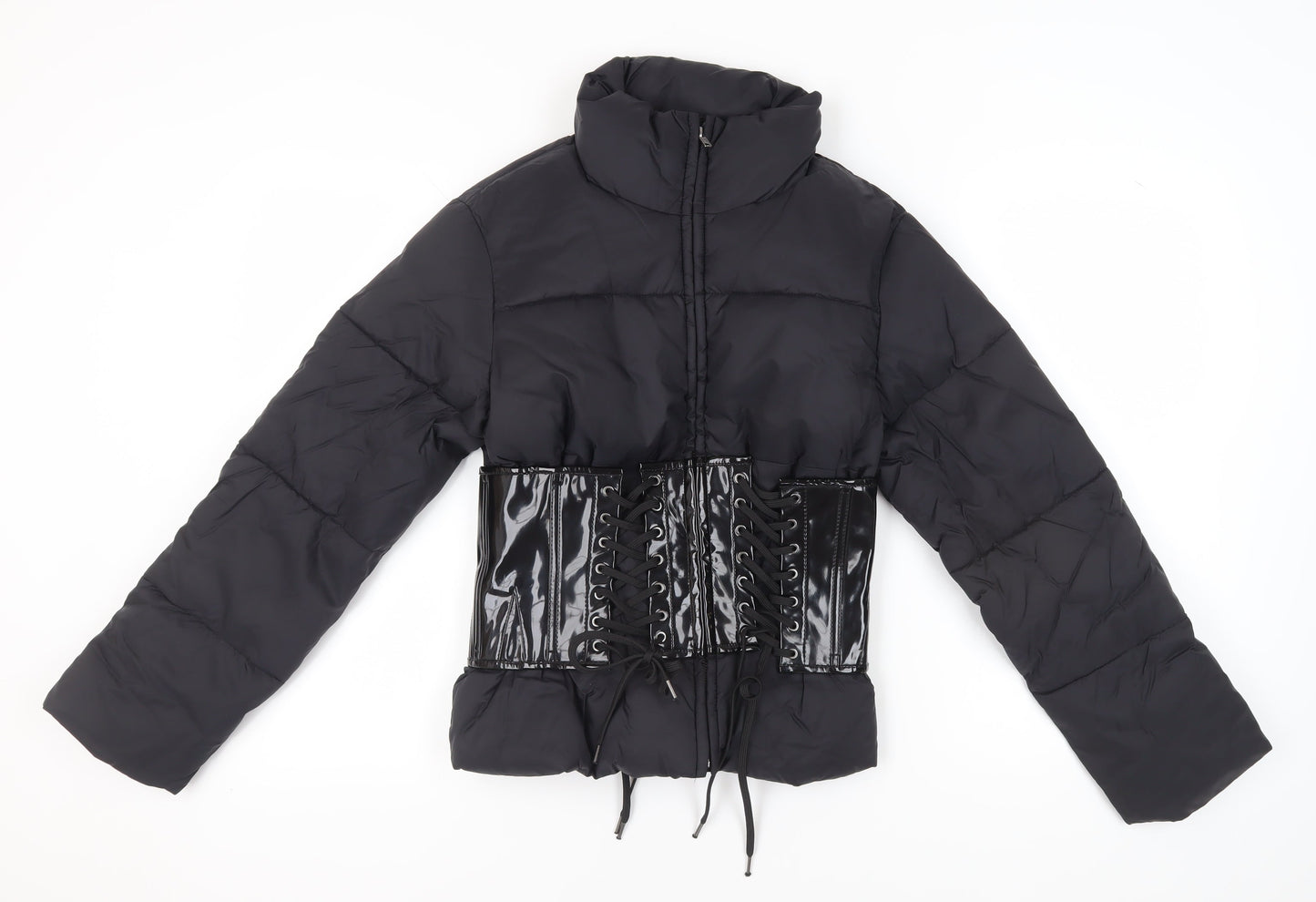Womens UK Size 8 ASOS Black Puffer Jacket