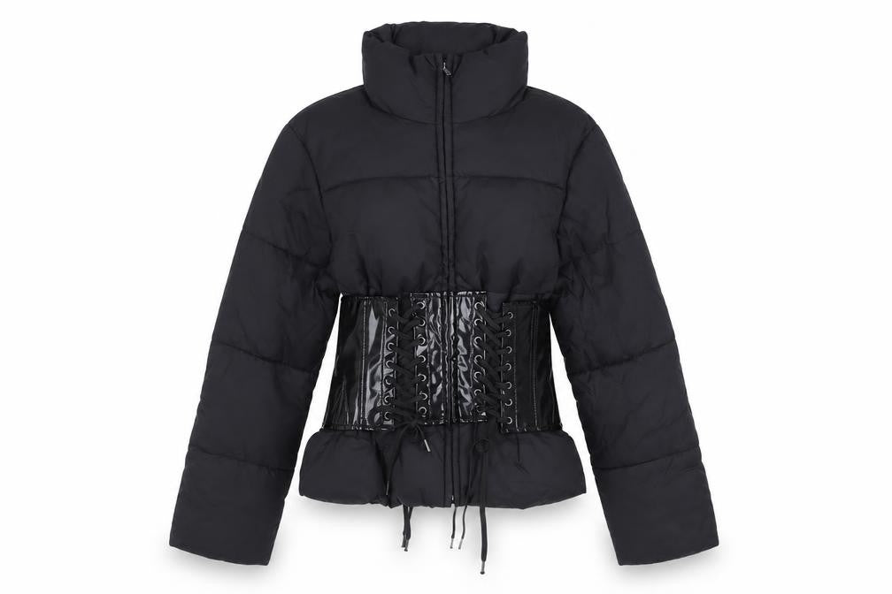 Womens UK Size 8 ASOS Black Puffer Jacket