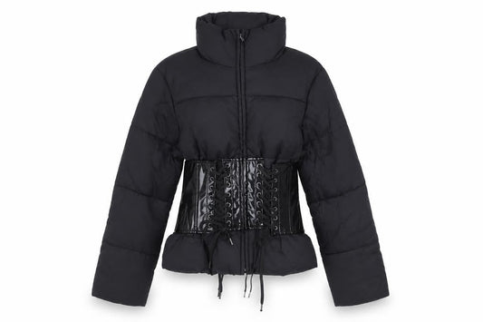 Womens UK Size 8 ASOS Black Puffer Jacket