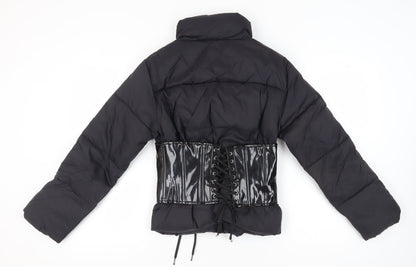 Womens UK Size 8 ASOS Black Puffer Jacket