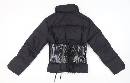 Womens UK Size 8 ASOS Black Puffer Jacket