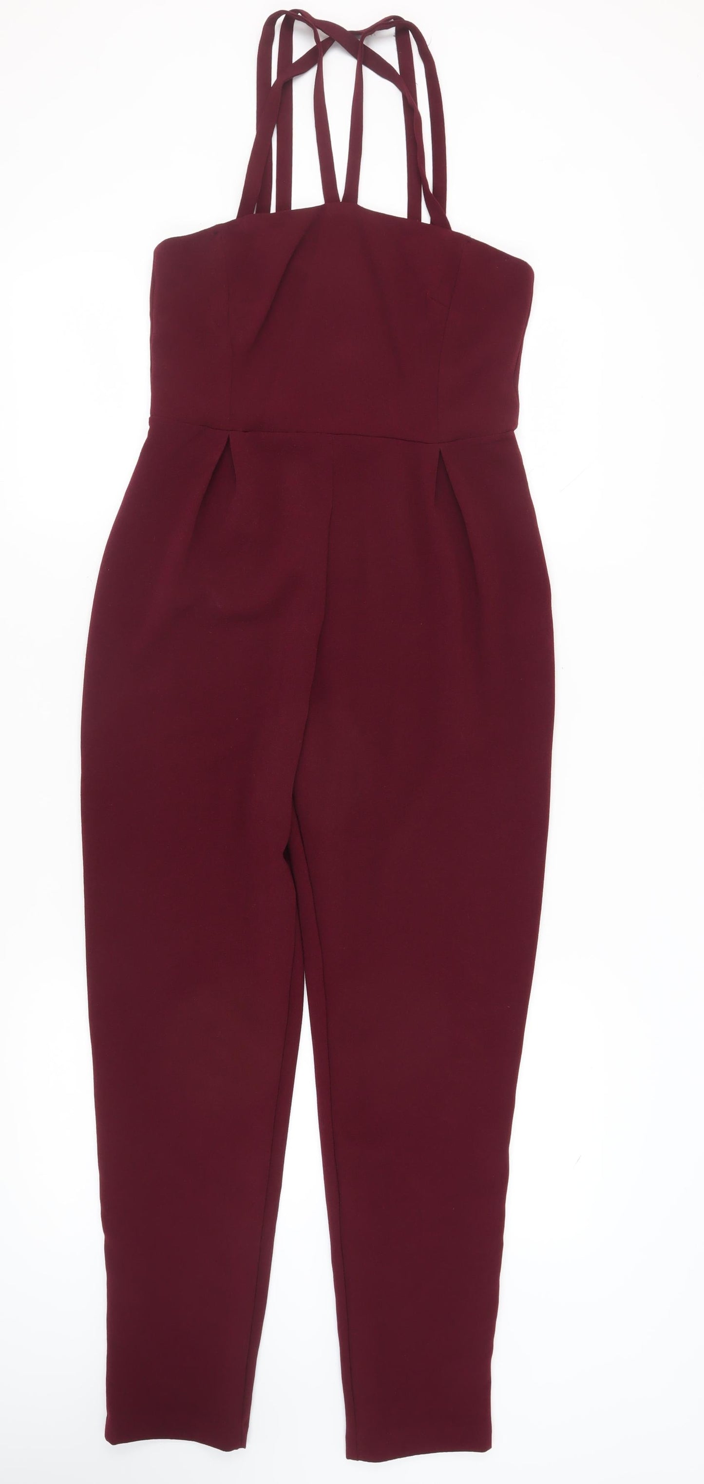 New Look Women's Red Halter Jumpsuit Size 10