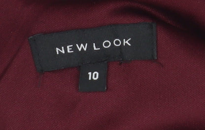 New Look Women's Red Halter Jumpsuit Size 10