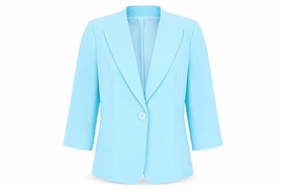 Hudson & Onslow Women's Blue Blazer 3/4 Sleeve Size 12
