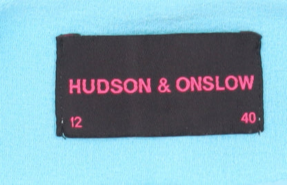 Hudson & Onslow Women's Blue Blazer 3/4 Sleeve Size 12