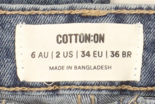 Cotton On Women's Blue Mom Jeans High-Rise Size 6