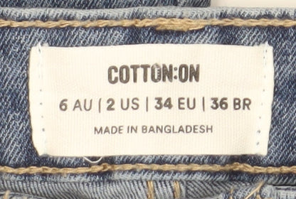 Cotton On Women's Blue Mom Jeans High-Rise Size 6