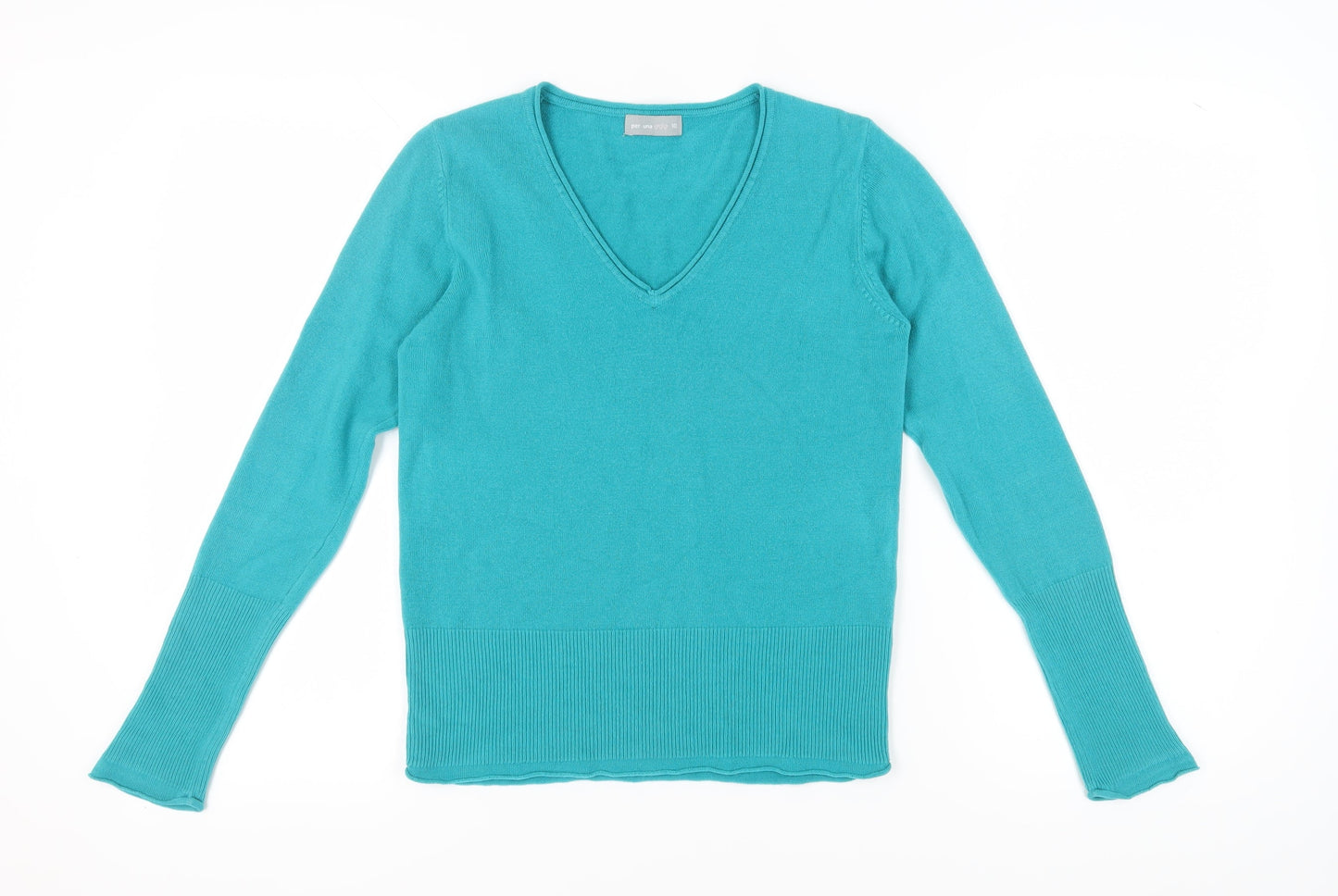 Womens UK Size 10 Per Una Green Pullover Jumper
