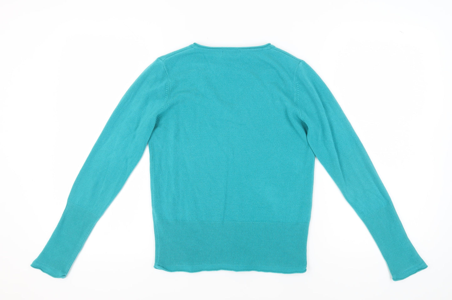 Womens UK Size 10 Per Una Green Pullover Jumper