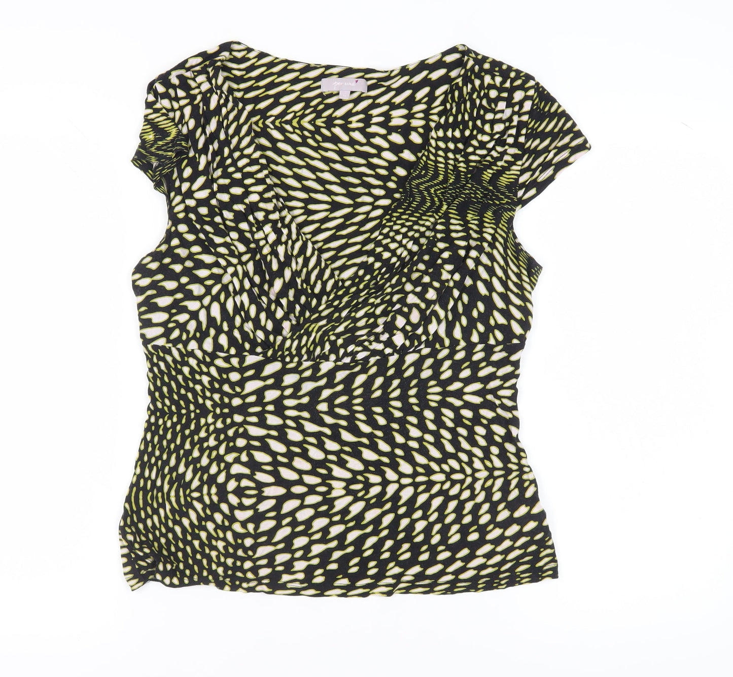 Womens UK Size 14 Marks and Spencer Multicoloured Wrap Blouse