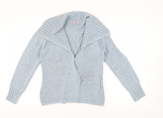 Womens UK Size M Marks and Spencer Blue Cardigan Jumper