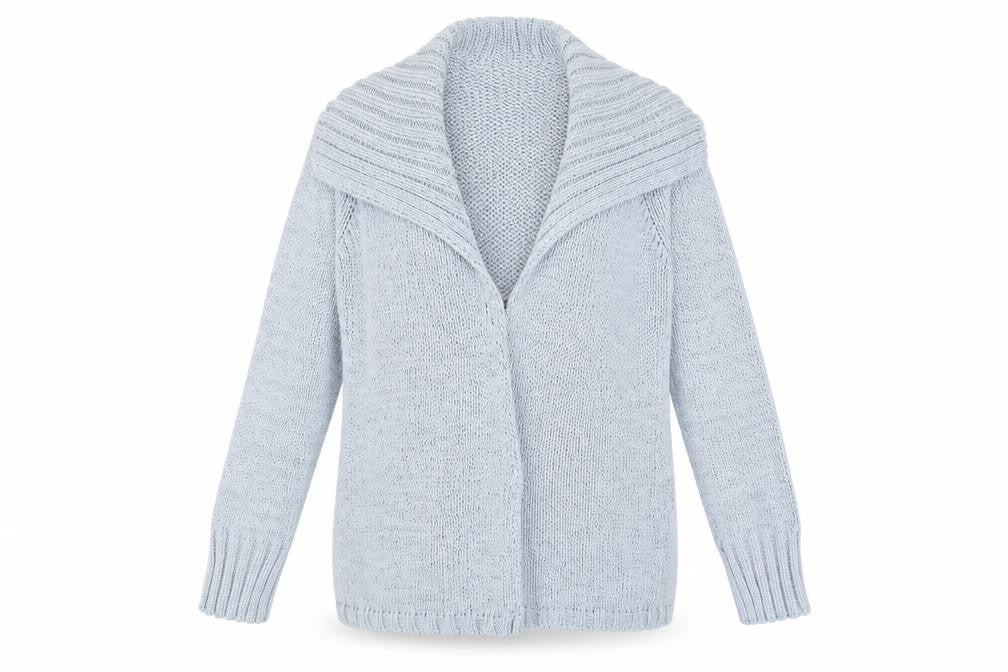 Womens UK Size M Marks and Spencer Blue Cardigan Jumper