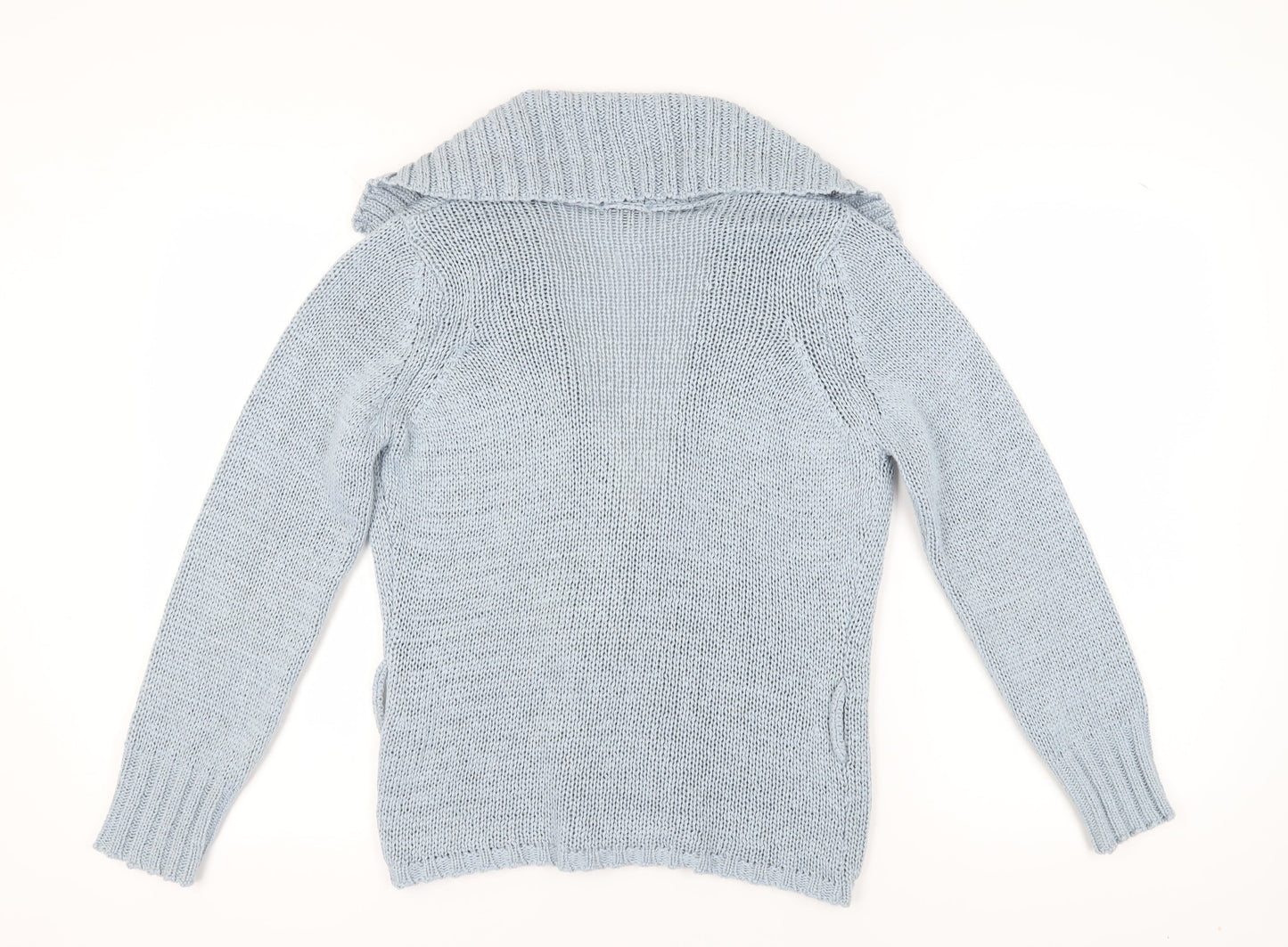 Womens UK Size M Marks and Spencer Blue Cardigan Jumper