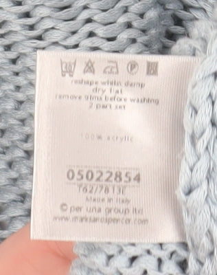 Womens UK Size M Marks and Spencer Blue Cardigan Jumper