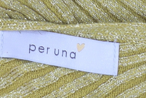Womens UK Size 14 Marks and Spencer Yellow Pullover Jumper