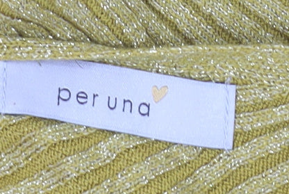 Womens UK Size 14 Marks and Spencer Yellow Pullover Jumper