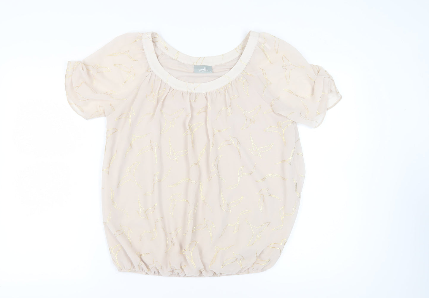 Womens UK Size 14 Wallis Beige  Blouse