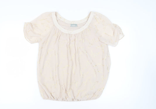 Womens UK Size 14 Wallis Beige  Blouse