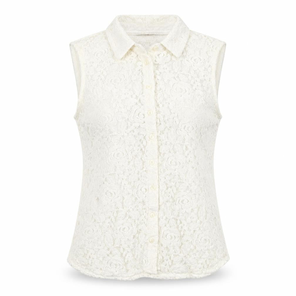 Womens UK Size 8 Marks and Spencer White  Blouse