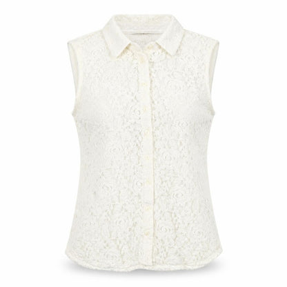 Womens UK Size 8 Marks and Spencer White  Blouse